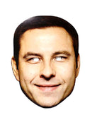 DAVID WALLIAMS JB - Funny Comedian Fancy Dress Cardboard Celebrity Party Face Mask
