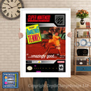 David Crane's Amazing Tennis Super Nintendo GAME INSPIRED THEME Retro Gaming Poster A4 A3 A2 Or A1