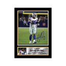 David Irving Limited Edition Football Signed Print - American Footballer