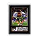 David Irving 2 Limited Edition Football Signed Print - American Footballer