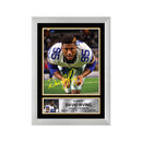 David Irving 2 Limited Edition Football Signed Print - American Footballer