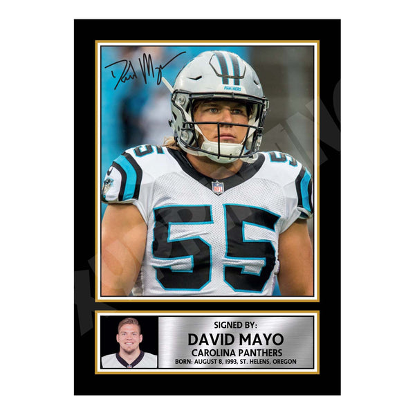 David Mayo 2 American Football Printed Signature Print