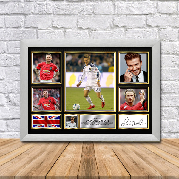 David Beckham Printed Signature Print