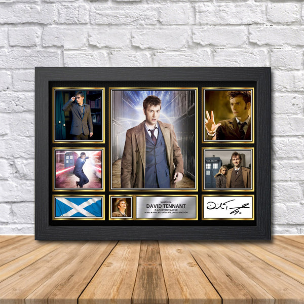 David Tennant Printed Signature Print – Reproduction Print