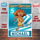 Dawn Of The Croods 2 Style Theme Personalised Kidshows Birthday Card (SA)