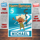 Dawn Of The Croods 6 Style Theme Personalised Kidshows Birthday Card (SA)