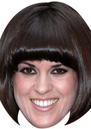 Dawn O Porter 2016 Celebrity Face Mask Fancy Dress Cardboard Costume Mask