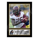 De Vondre Campbell 2 Limited Edition Football Signed Print - American Footballer