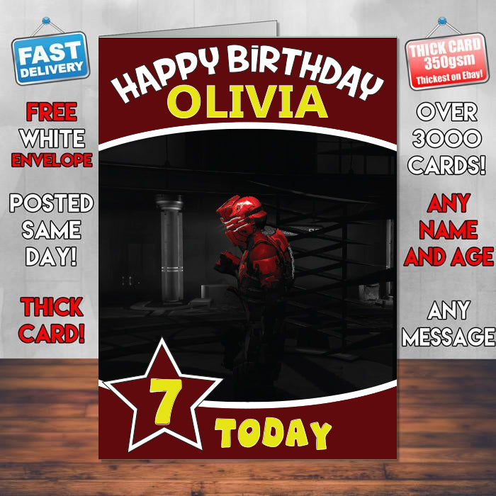 Dead Space 2 Inspired Style Game Kids Inspired Birthday Card (SA)