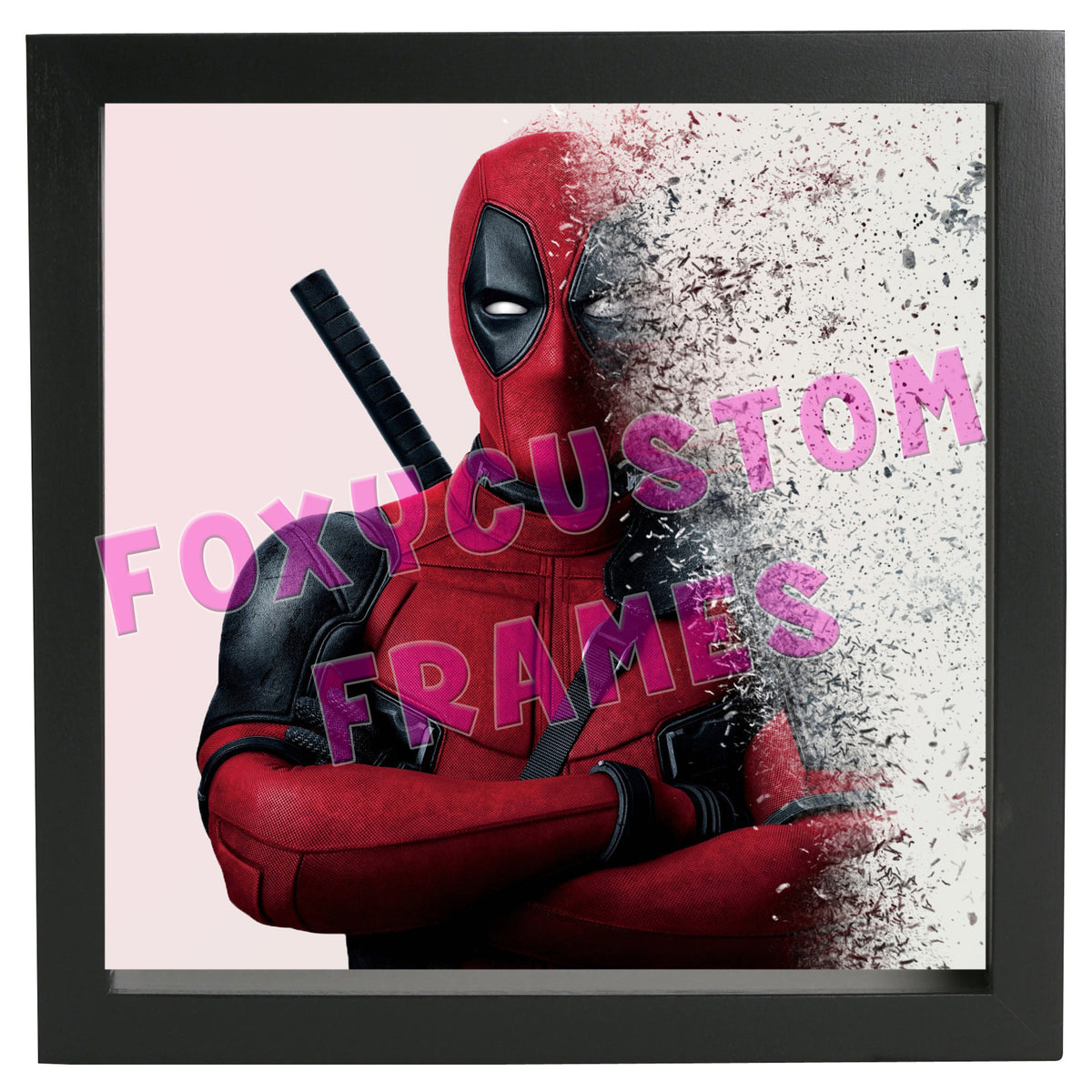 Deadpool- 'Dead Pool' Lego Display Case - Minifigure Display Background and Frames – Deadpool- 'Dead Pool' Lego Display Case - Minifigure Display Background and