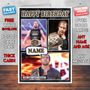 Dean Ambrose KE Inspired Style Personalised Wrestling WWE Birthday Card