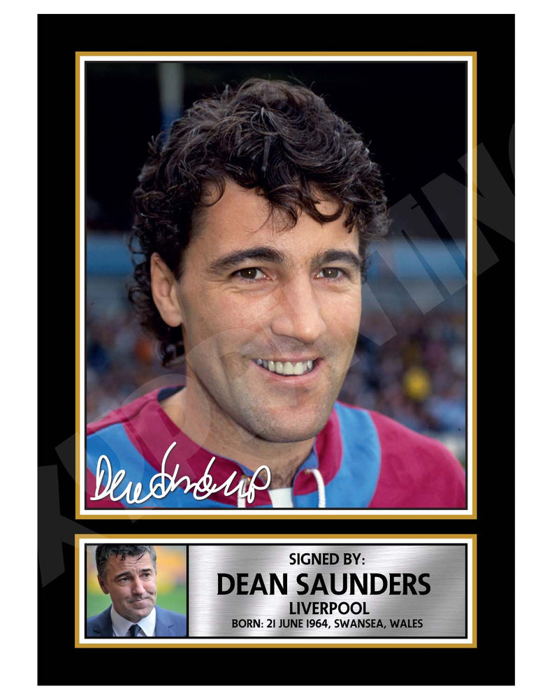 Dean Saunders 1 Limited Edition Football Player Signed Print - Football