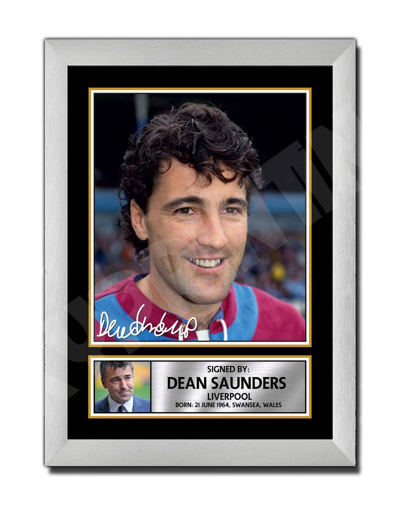 Dean Saunders 1 Limited Edition Football Player Signed Print - Football