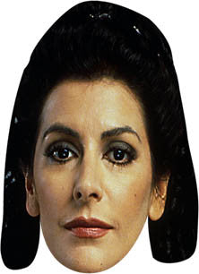 Deanna Troi Face Mask – Fancy Dress Cardboard Costume Mask