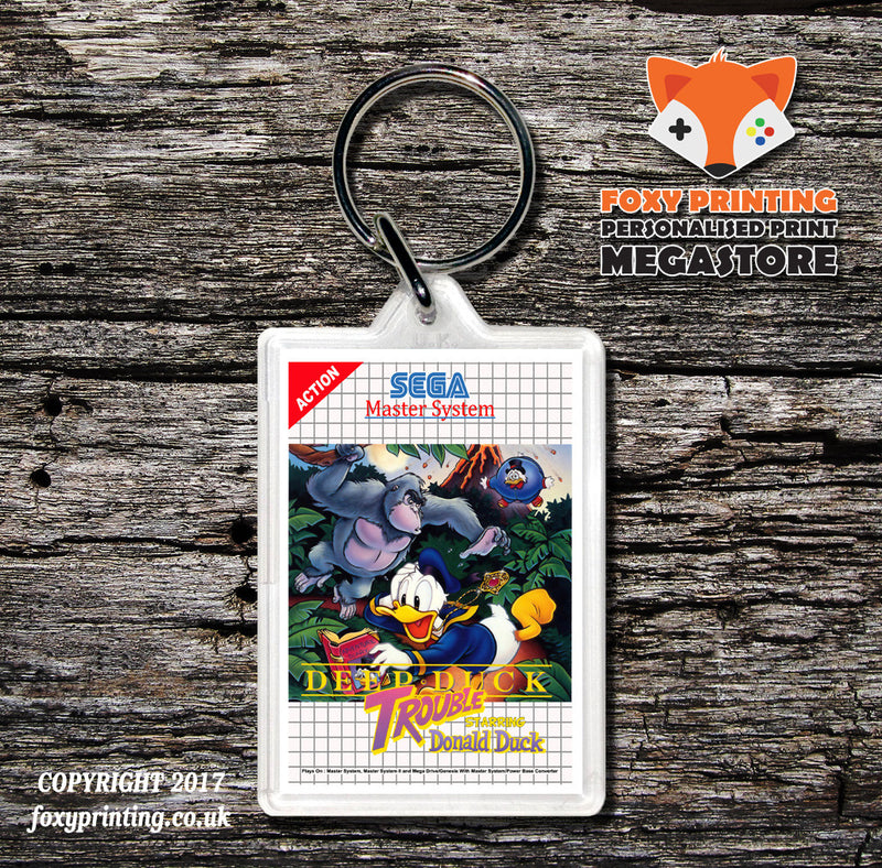 Deep Duck Trouble - Sega Master System Keyring