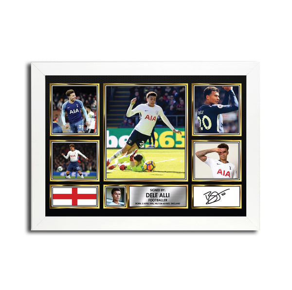 Dele Alli MC1579 – Black Frame Printed Signature Football Poster