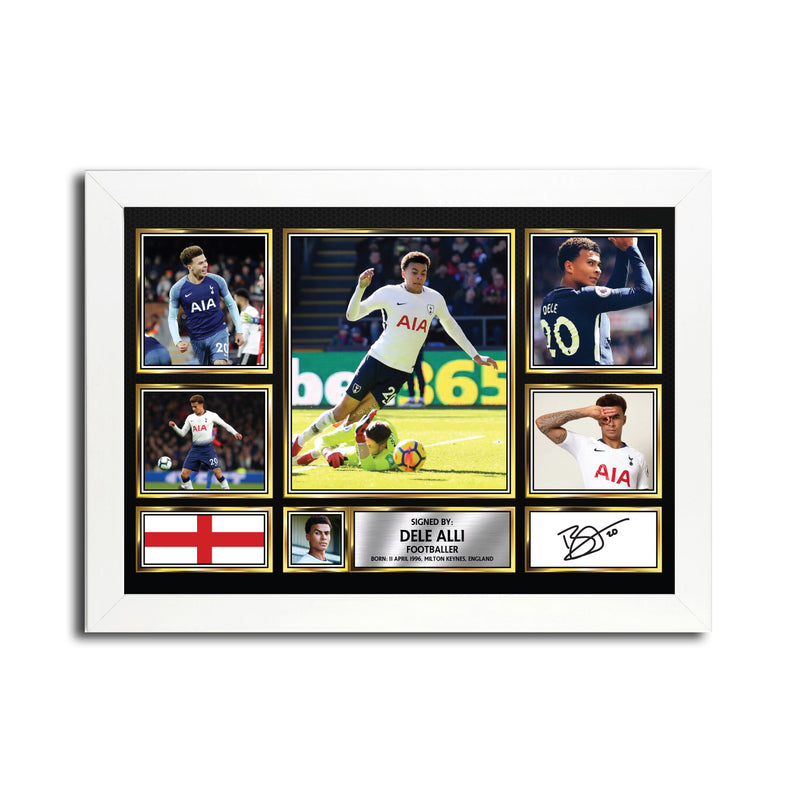 Dele Alli MC1579  - Black Frame Autographed Football Poster