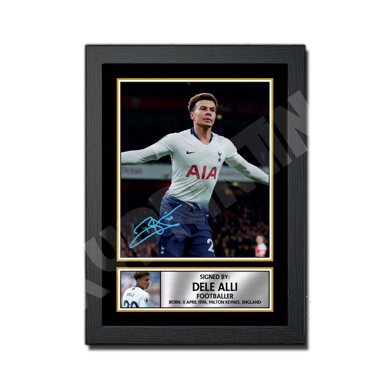 Dele Alli Limited Edition Football Player Signed Print - Football