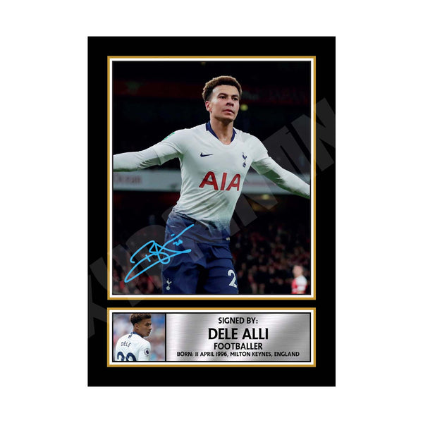 Dele Alli Football Player Printed Signature Print
