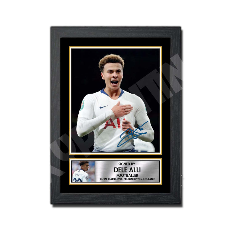 Dele Alli 2 Limited Edition Football Player Signed Print - Football