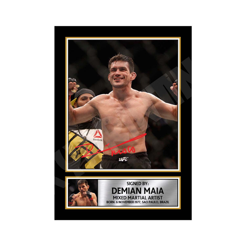 Demian Maia Limited Edition MMA Wrestler Signed Print - MMA Wrestling