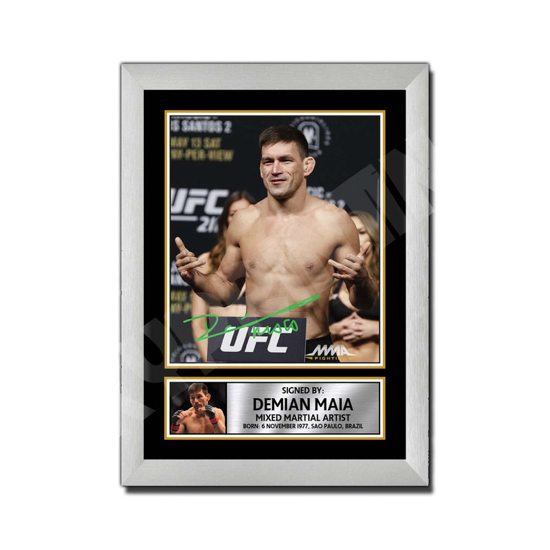 Demian Maia 2 Limited Edition MMA Wrestler Signed Print - MMA Wrestling