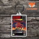 Demons Crest Game Inspired Retro Gaming Keyring