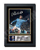Dennis Tueart (1) Limited Edition Football Player Signed Print - Football