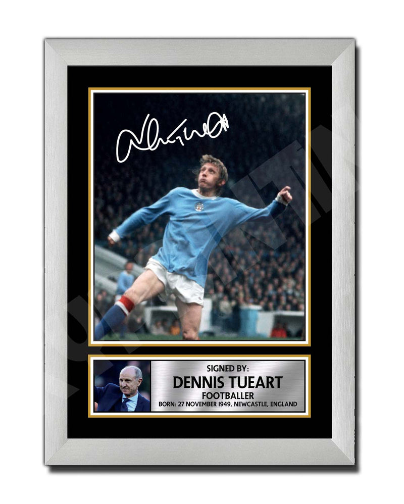 Dennis Tueart (1) Limited Edition Football Player Signed Print - Football