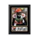 Denzel Ward 2 Limited Edition Football Signed Print - American Footballer