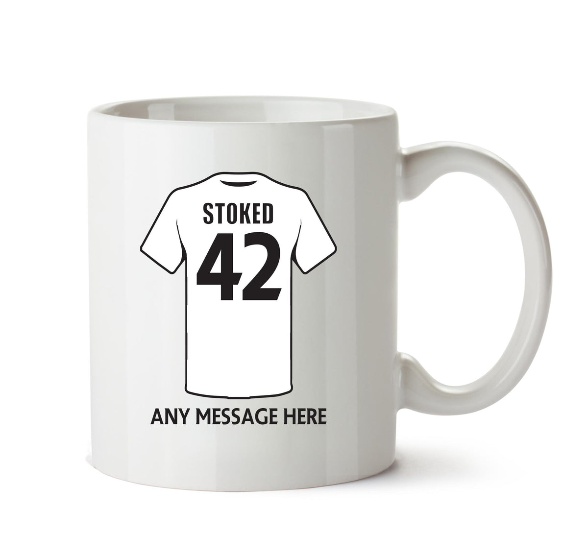 Derby County Football Team Mug - Personalised Birthday Age and Name – printed mug product image 1