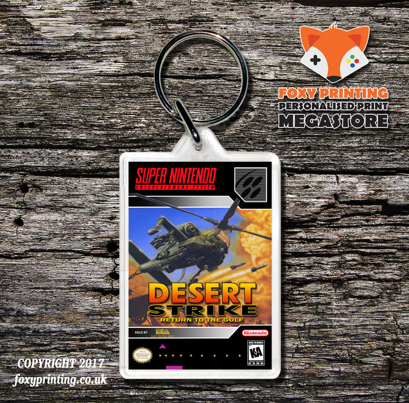 Desert Strike Game Inspired Retro Gaming Keyring