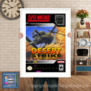 Desert Strike Super Nintendo GAME INSPIRED THEME Retro Gaming Poster A4 A3 A2 Or A1