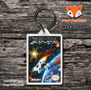 DESSERT COMMANDER Retro NES Game Cover Art Gaming Keyring