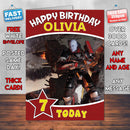 Destiny 2 Inspired Style Game Kids Inspired Birthday Card (SA)