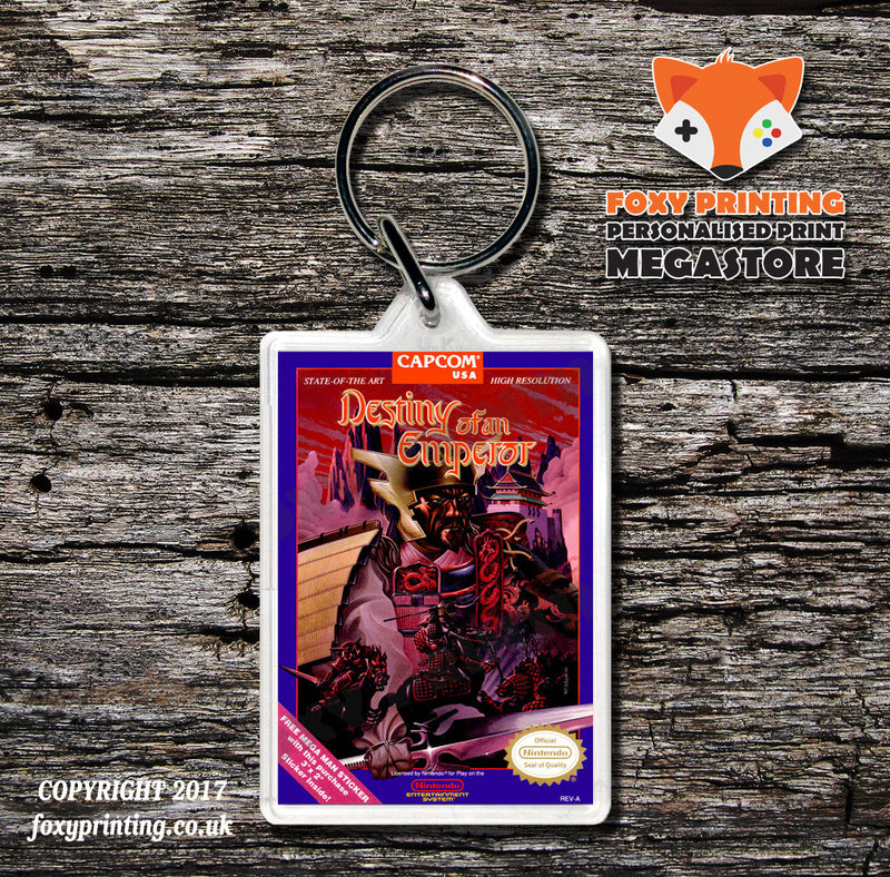 Destination Earthstar Retro NES Game Cover Art Gaming Keyring