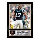 Devin Funchess 1 Limited Edition Football Signed Print - American Footballer