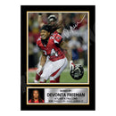 Devonta Freeman 2 Limited Edition Football Signed Print - American Footballer