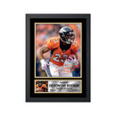 Devontae Booker Limited Edition Football Signed Print - American Footballer