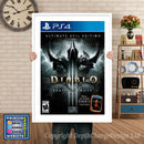 Diablo 3 PS4 GAME INSPIRED THEME PS4 GAME INSPIRED THEME Retro Gaming Poster A4 A3 A2 Or A1