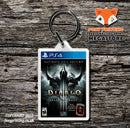 Diablo 3 PS4 Game Inspired Retro Gaming Keyring