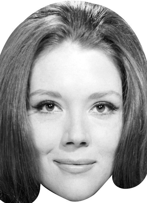Diana Rigg James Bond Wife Celebrity Face Mask Fancy Dress Cardboard Costume Mask