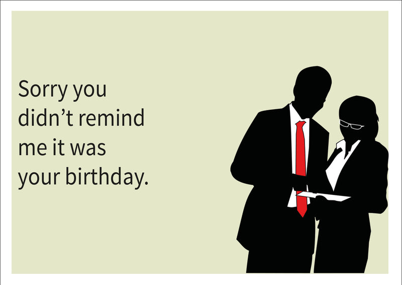 Did Not Remind Me INSPIRED Adult Personalised Birthday Card Birthday Card
