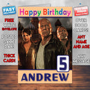 Die Hard 5 Theme Style Personalised Kids Inspired Movie Birthday Card (SA)