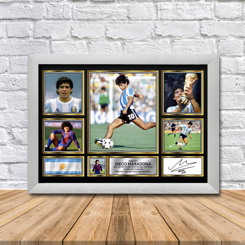 Diego Maradona Limited Edition Signed Print