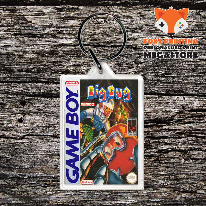 Digdug Gameboy Gaming Keyring