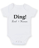 Ding Level 1 Human Personalised Baby Boy Girl Unisex Short Sleeve Bodysuit
