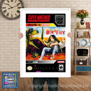 Dinocity Super Nintendo GAME INSPIRED THEME Retro Gaming Poster A4 A3 A2 Or A1