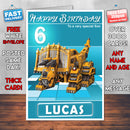 Dinotrux 11 Style Theme Personalised Kidshows Birthday Card (SA)