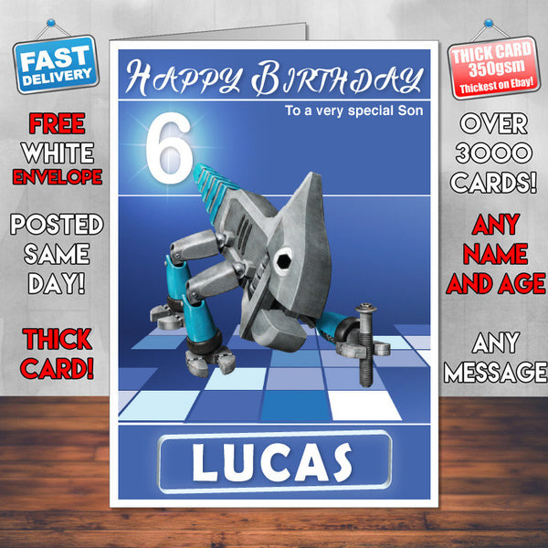 Dinotrux 6 Style Theme Personalised Kidshows Birthday Card (SA)